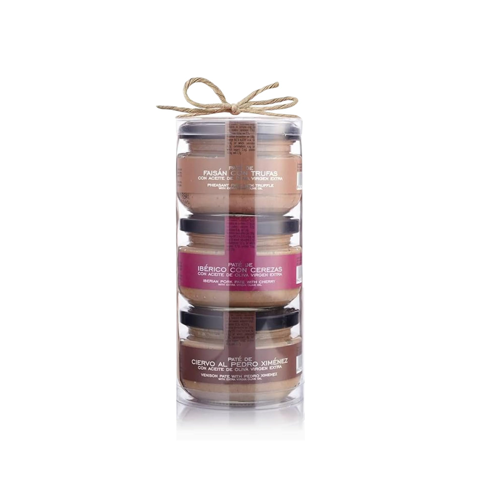 2 unidades - Pack 3 patés cárnicos - La Chinata - faisán con trufas - ibérico con cerezas - ciervo al Pedro Ximénez - surtido gourmet para aperitivos y tapas - sabores auténticos