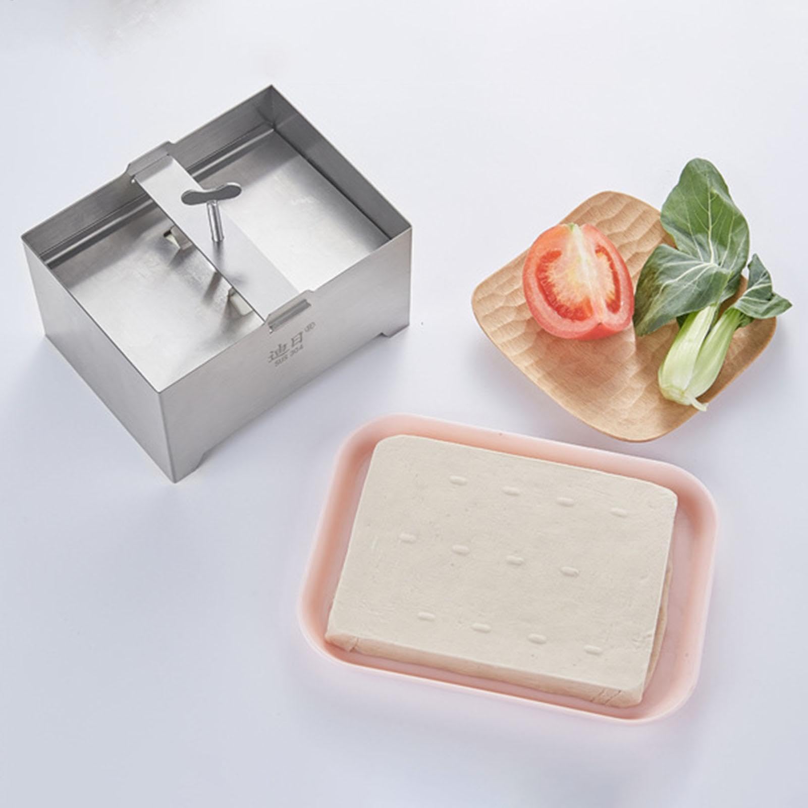 Paneer - Paneer Making Form Paneer Maker | Rimozione 'acqua in acciaio inox con efficiente scatola pressa per paneer fissi, per paneer fatti in casa, durevole e facile da ridurre