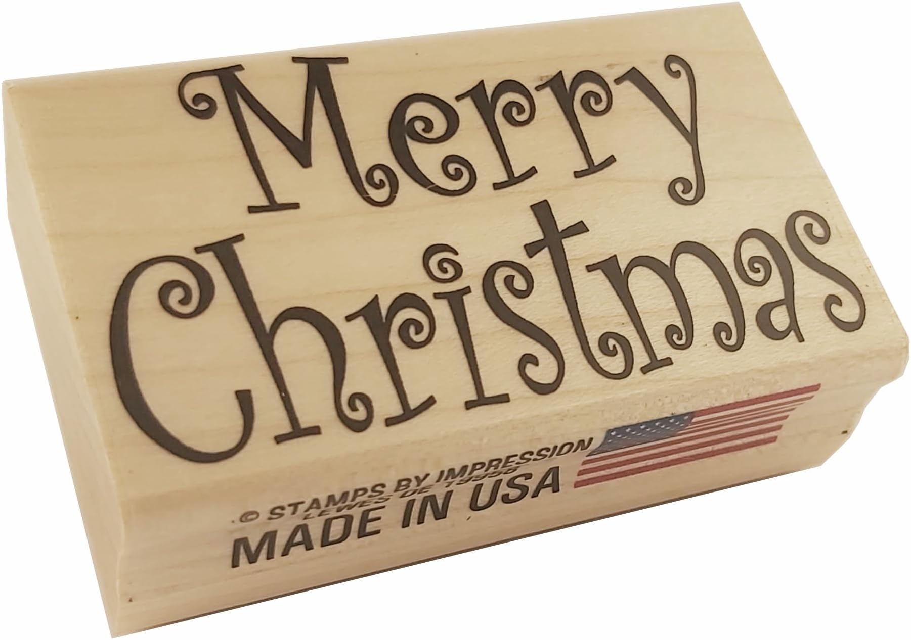 Stamps by Impression Merry Christmas Rubber Stamp