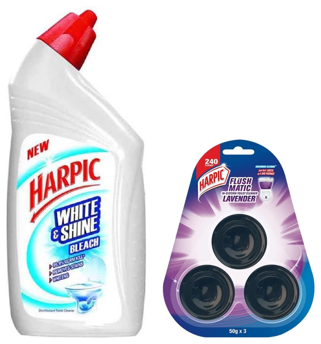 Buy Harpic Flushmatic InCistern Toilet Cleaner Blocks, Lavender 150