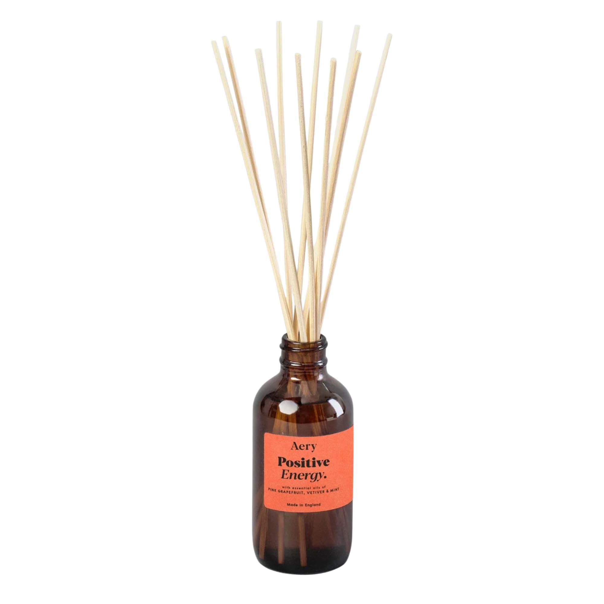 Aery Amber Positive Energy Aromatherapy Reed Diffuser - 100Ml - Vegan & Cruelty-Free