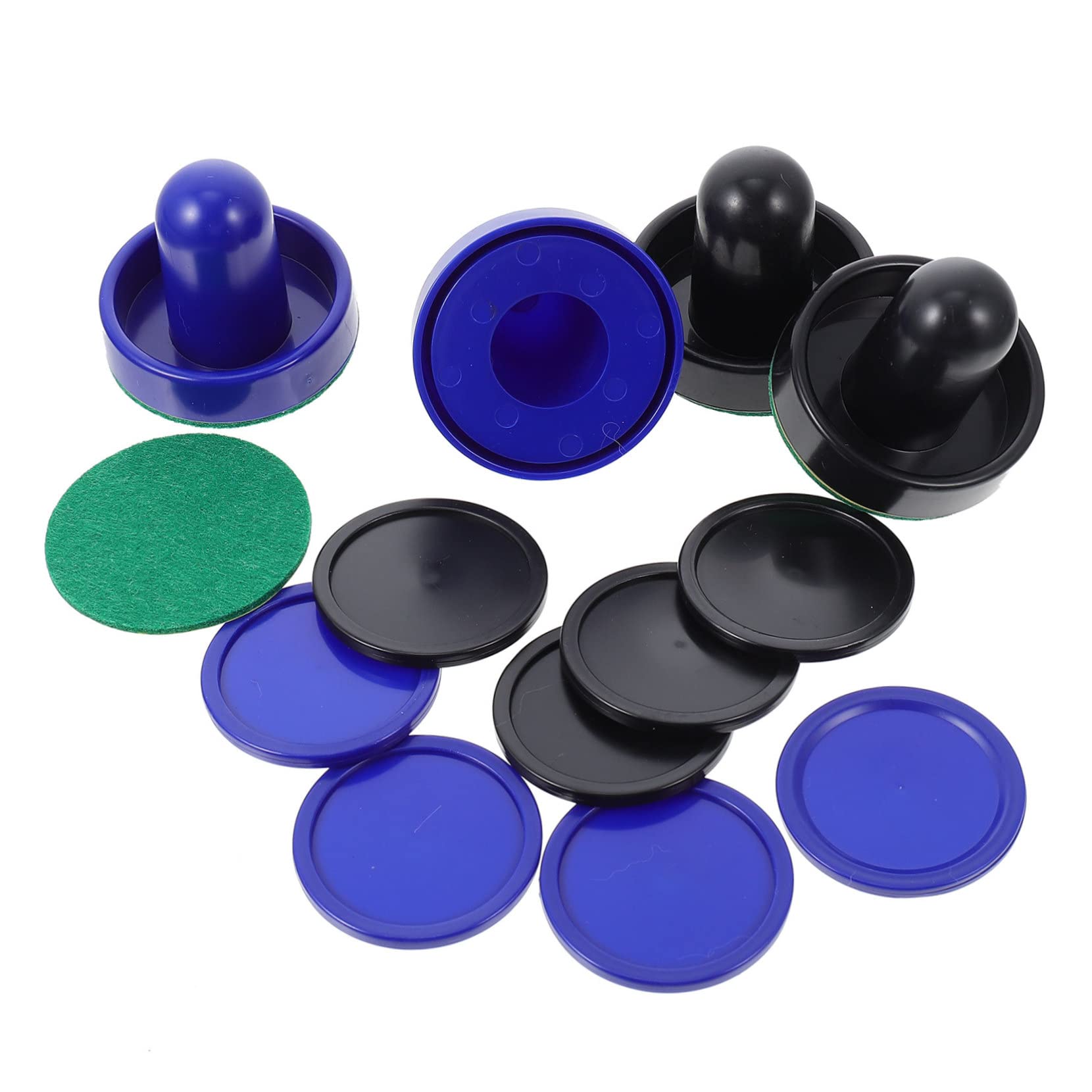 BELLIFFY Ergonomic Air Hockey Pusher Pucks and Paddles for Ice Hockey Table Accessories