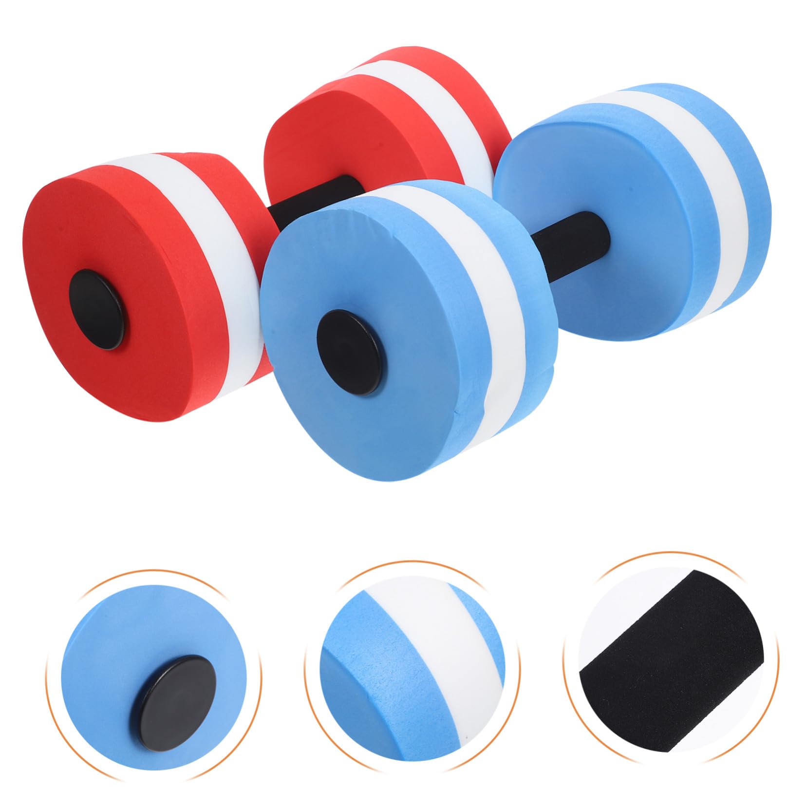 Toddmomy 2pezzi Manubri Galleggianti in Eva per Esercizi Acquatici Attrezzatura Fitness per Piscina Pesi per Acqua per Acquagym e Allenamenti