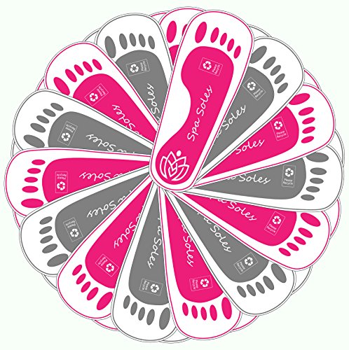 100 Pairs of Grey and Pink Premium Eco Friendly Adhesive Disposable Spa Soles and Feet Protector Pads for Sunless Airbrush Spray Tanning