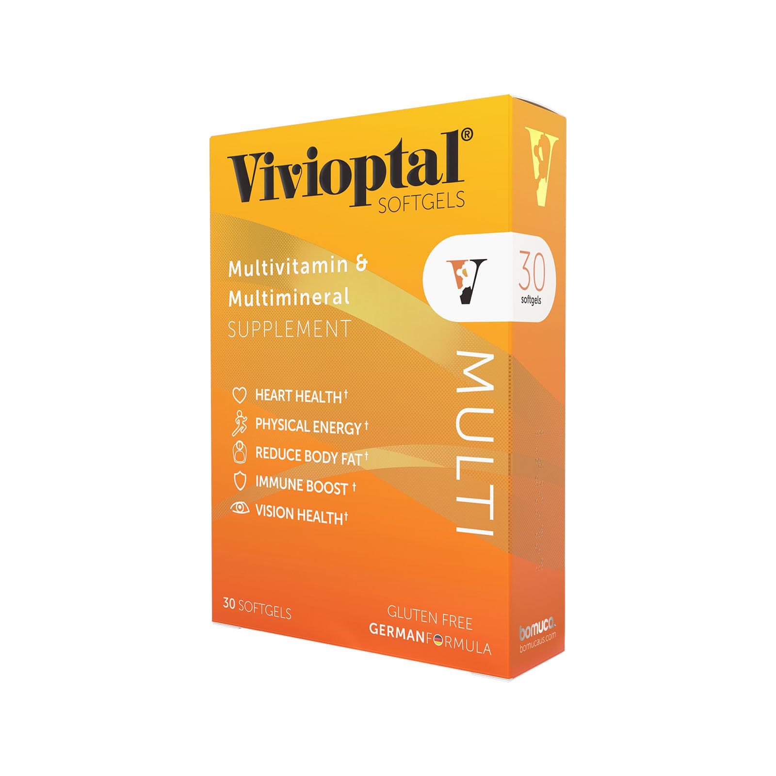 Vivioptal Multi, 30 Softgels (330 Units), Multivitamin & Multimineral, Gluten Free, German Formula
