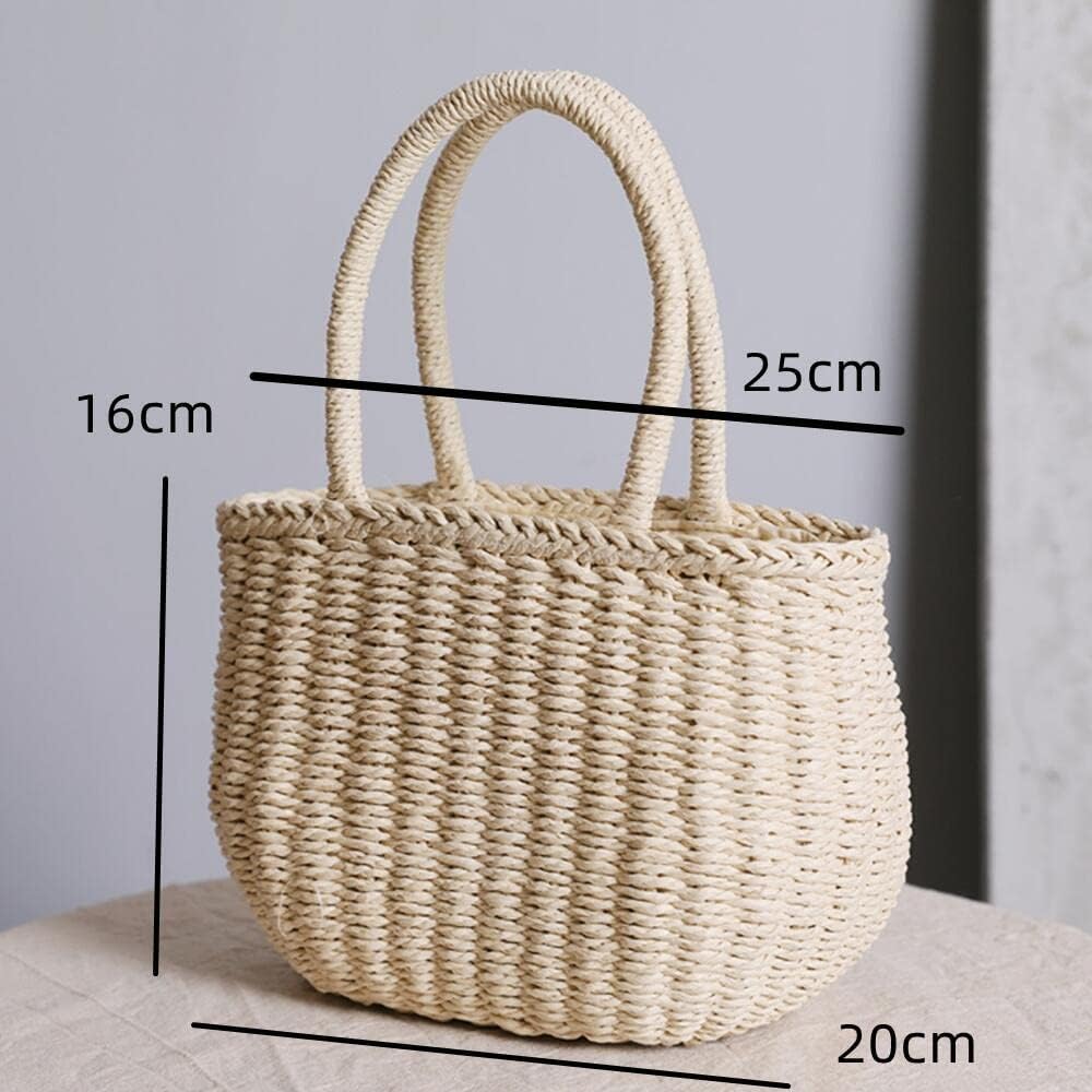 かごバッグ 手提げバッグ 肩掛けバッグ ハンドバッグ バスケットバッグ 手編み トートバッグレディース かばん かご編みバッグ 草編