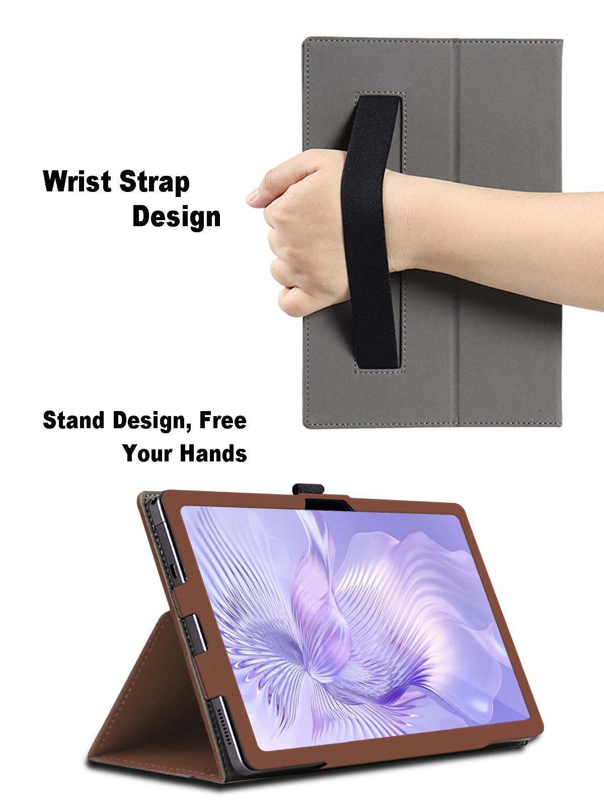 Étui Pour Blackview Mega 8 13 Pouces, Blackview Mega 8 Coque Tablette, Housse De Protection Avec Support Pliable, Porte-Crayon Et Dragonne, Protection