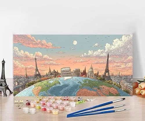 yCgoCio[ p io[yCg [} lp SҌ h hG Paint By Numbers nhChNtgA[g DIY G Zbg ܂ CeA AN ʊG̋ Ƃ̕ǂ̑ ւ̑蕨 t[