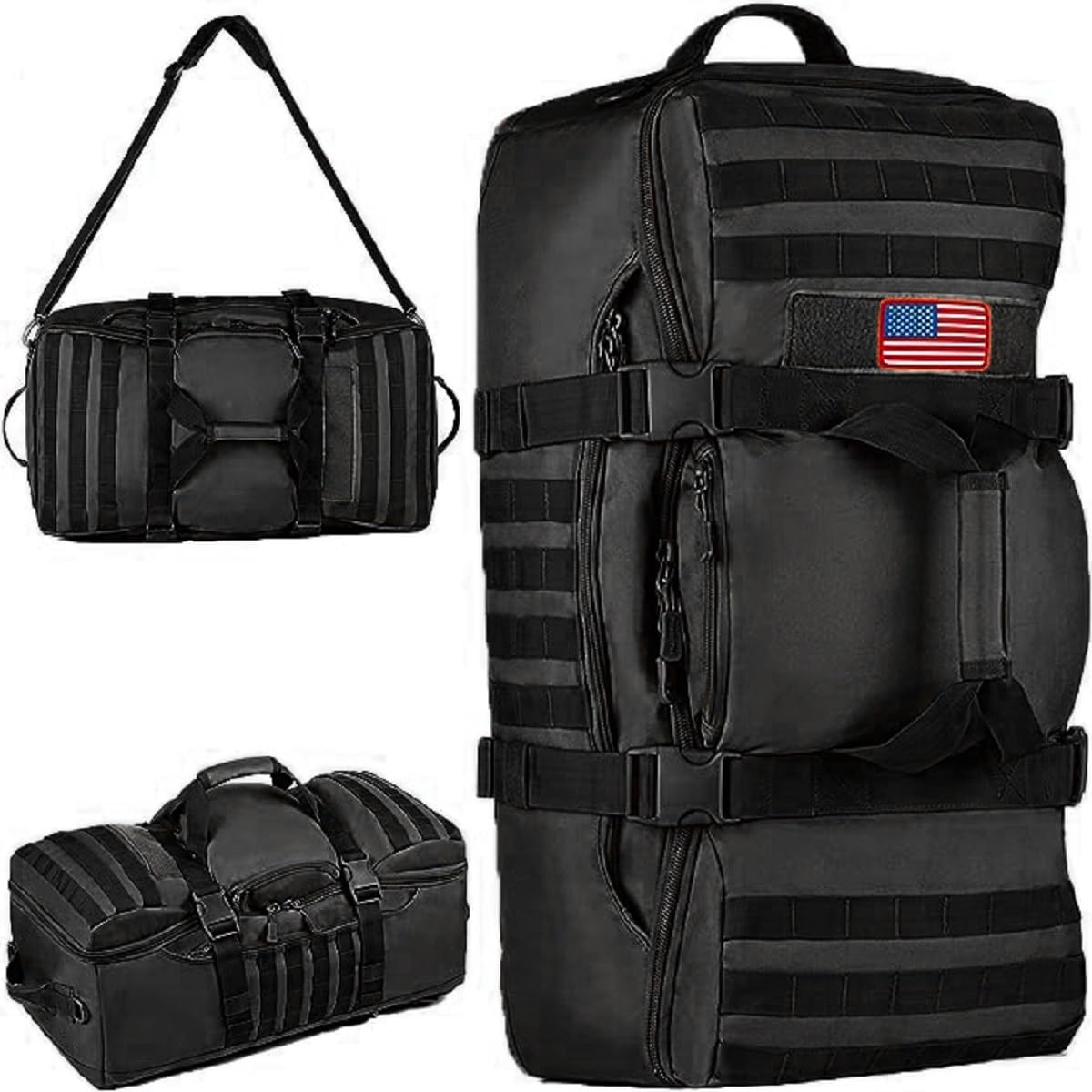 outdoor plus Extra Large Camping Backpack For Men, Military Molle Hiking 2 Daypack 60L70L85L Waterproof Backpacking Rucksack