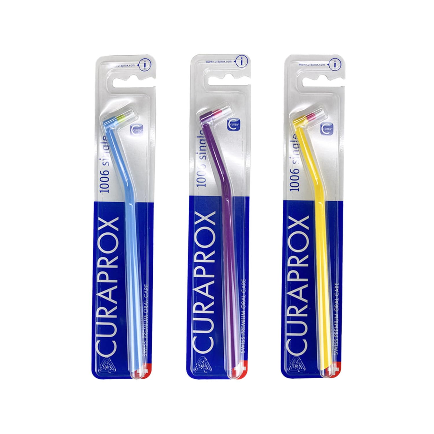 Curaprox Pack of 3 CS 1006 toothbrushes (assorted colours)