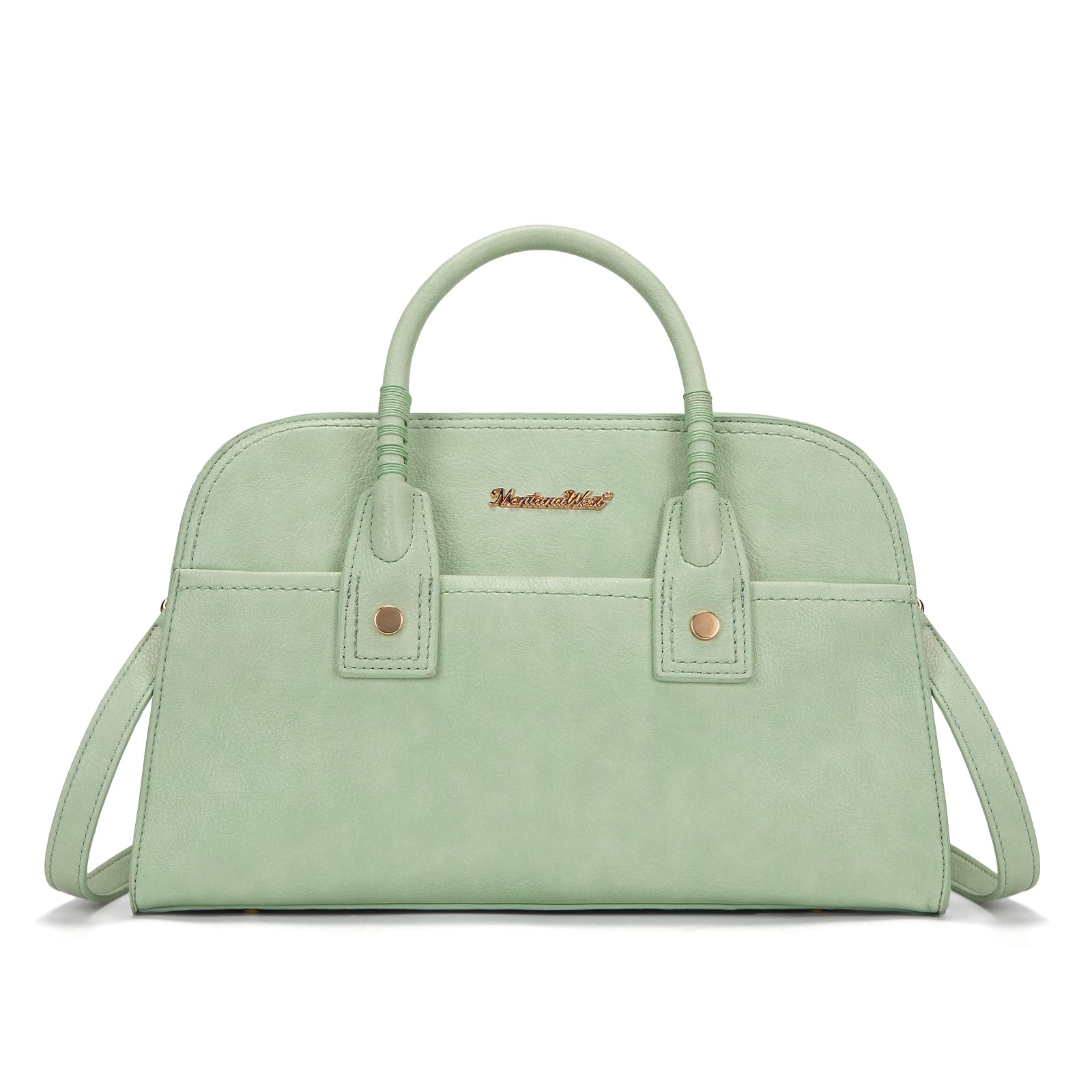Montana West Structured Satchel Bag for Women, Top Handle Crossbody Purse