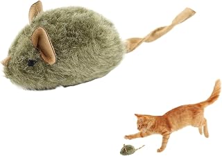 Toy Mice for Cats, Fuzzy Mice Cat Toys,Sound Kitten Toy - Plush Cat Mice Realistic Interactive Sound for Kitten Catch Indoor