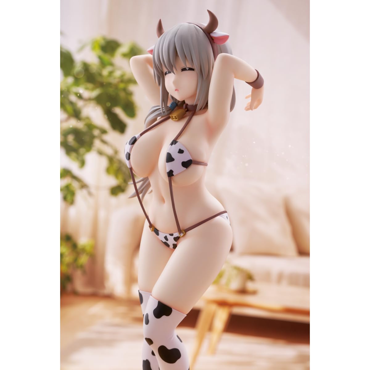 Banpresto Sammelfigur Uzaki Tsuki Uzaki-Chan Wants to Hang Out! - Glitter&Glamours - Cow Print Swimsuit Version 27 cm, BP29332P, Mehrfarbig, optimal für Anime-Fans