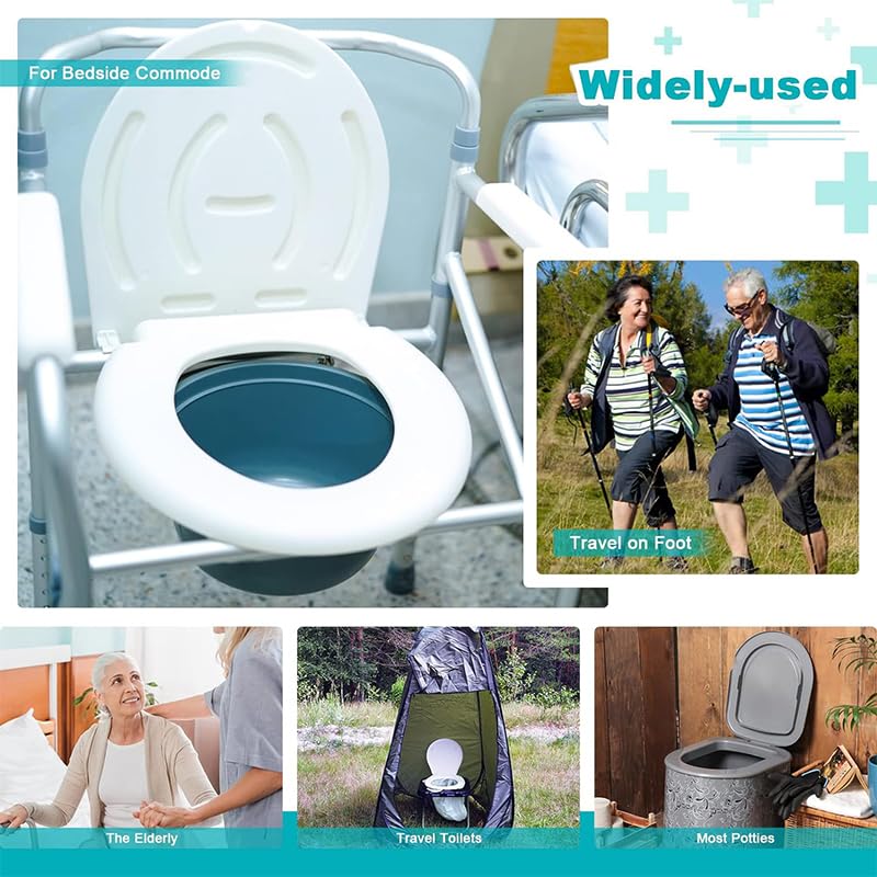 Generic 50 tappetini super assorbenti per WC, universali, per comodini, comodini, poltrone per adulti, sacchetti per toilette portatili o campeggio
