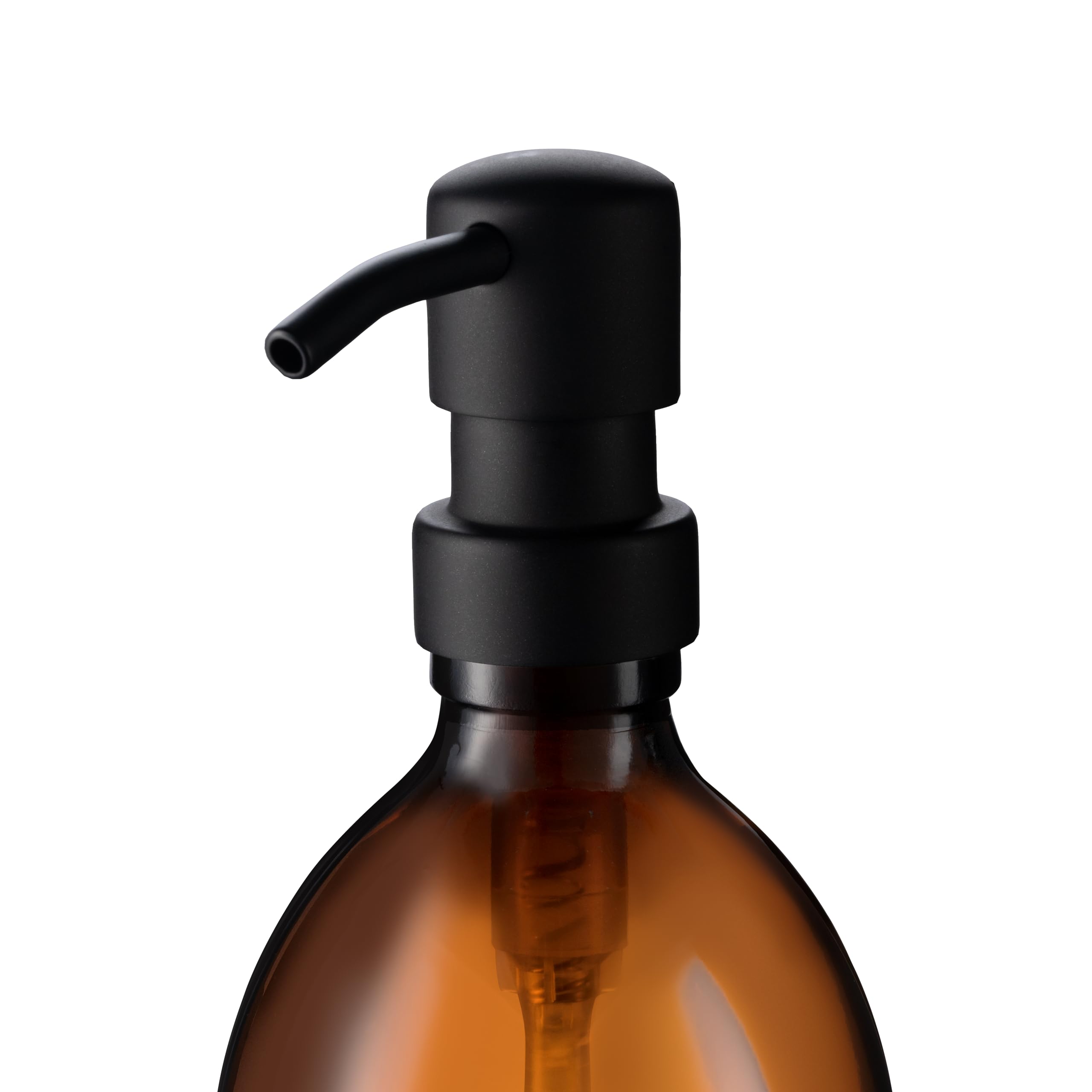 Kuishi Black 28Mm Soap Dispenser Pump Replacement – Stainless Steel Pump Dispenser Head, Bpa-Free Soap Pump For Soap & Lotion Bottles, Compatible With Dispensers