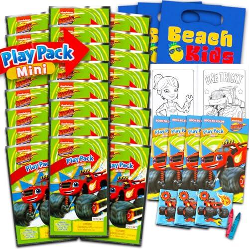Blaze Party Favors for Kids Bundle - 24 Mini Activity Packs