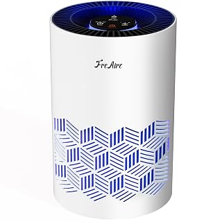 FreAire Air Purifiers for Bedroom, Air Purifiers for Home with Lights, HEPA Air Purifier Removes Dust Smoke Pollen Dander Smell, for Home/Pets/Bedroom, White - Amazon product rated Grade A