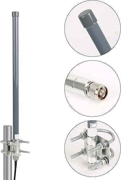 Antena Lora de 868 MHz, 5 dBi, fibra de vidrio Lorawan con 3 ...
