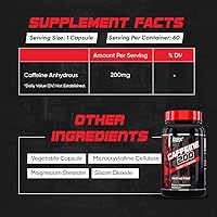 Vista 7 de Nutrex Research Píldoras de cafeína de 200 mg Energía suave y enfoque - Energía enfocada para tu mente y cuerpo - Sin choques - Sin nerviosismo