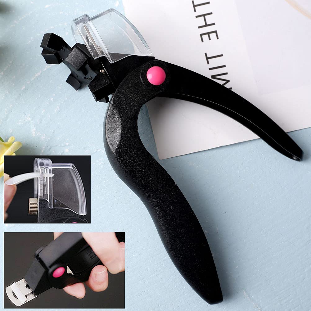 3 in 1 Adjustable Acrylic Nail Clipper, Nail Tip Cutter Trimmer Nail Tools with Cuticle Pusher Scaper Peeler for Acrylic Nails Manicure Home DIY Use (Black) : Beauty & Personal Care