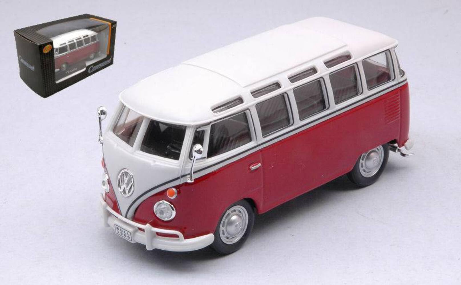 Amazon.com: MODELLINO in Scala COMPATIBILE CON VW T1 Samba RED 