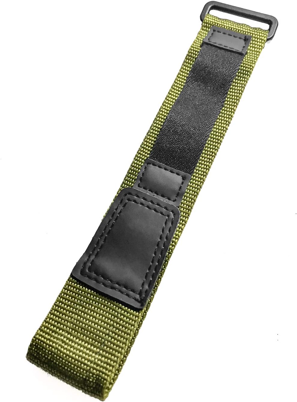 Comfort Strap17-22mm Adjustable-Length, Military Green, Nylon Watch Strap | Heavy Duty, Hook and Loop, Sport Replacement Wrist Band | Unisex