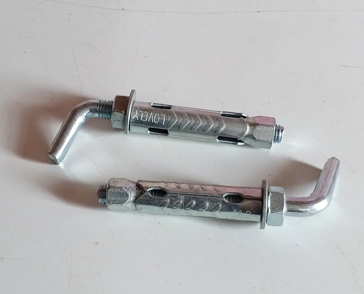 Water Heater Dedicated M10 Expansion Hook Wall Hung Heavy Bolts (2 Pcs) Silver-image-40