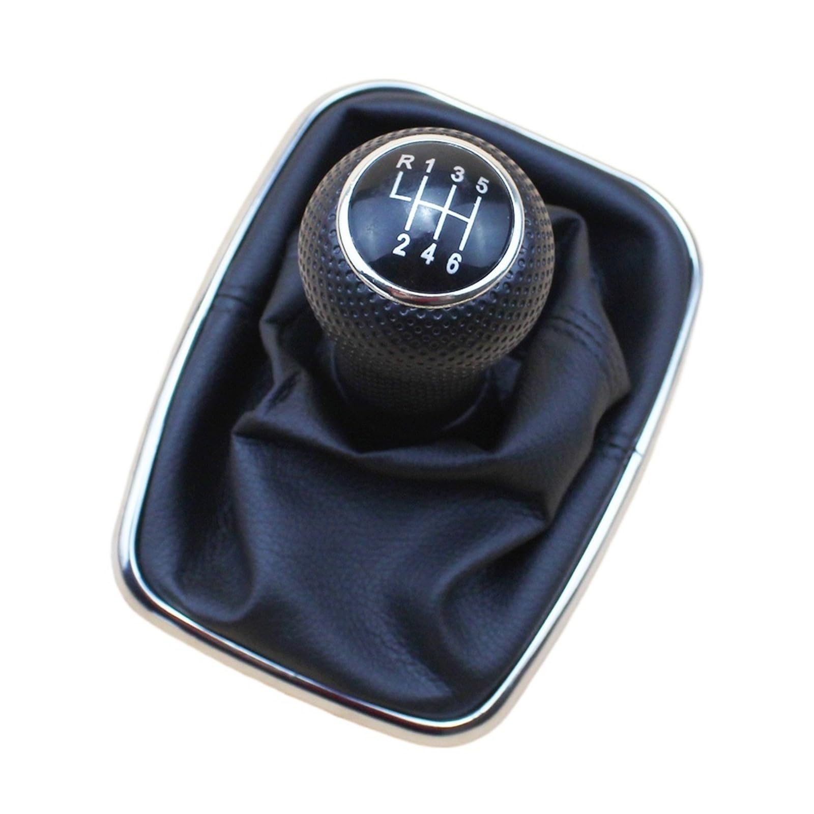 HSUKIHO Car Shift Knob Cover for VW for Golf for Bora for Jetta for GTI R32 MK4 1999-2005 Car 5-Speed 6-Speed Shift Knob Shifter Gear Boot(6-Speed)