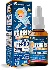 FERRIX KIDS VITAMINA FERRO 30ML (sabor morango) - FLORA NATIVA