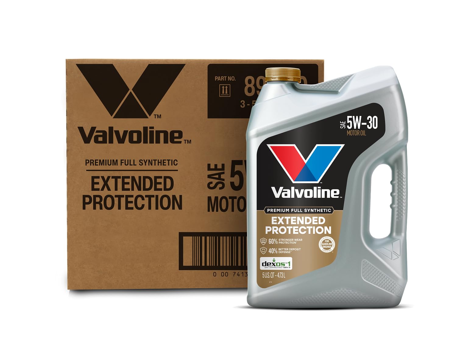 Extended Protection Full Synthetic Motor Oil SAE 5W-30 5 QT, Case of 3