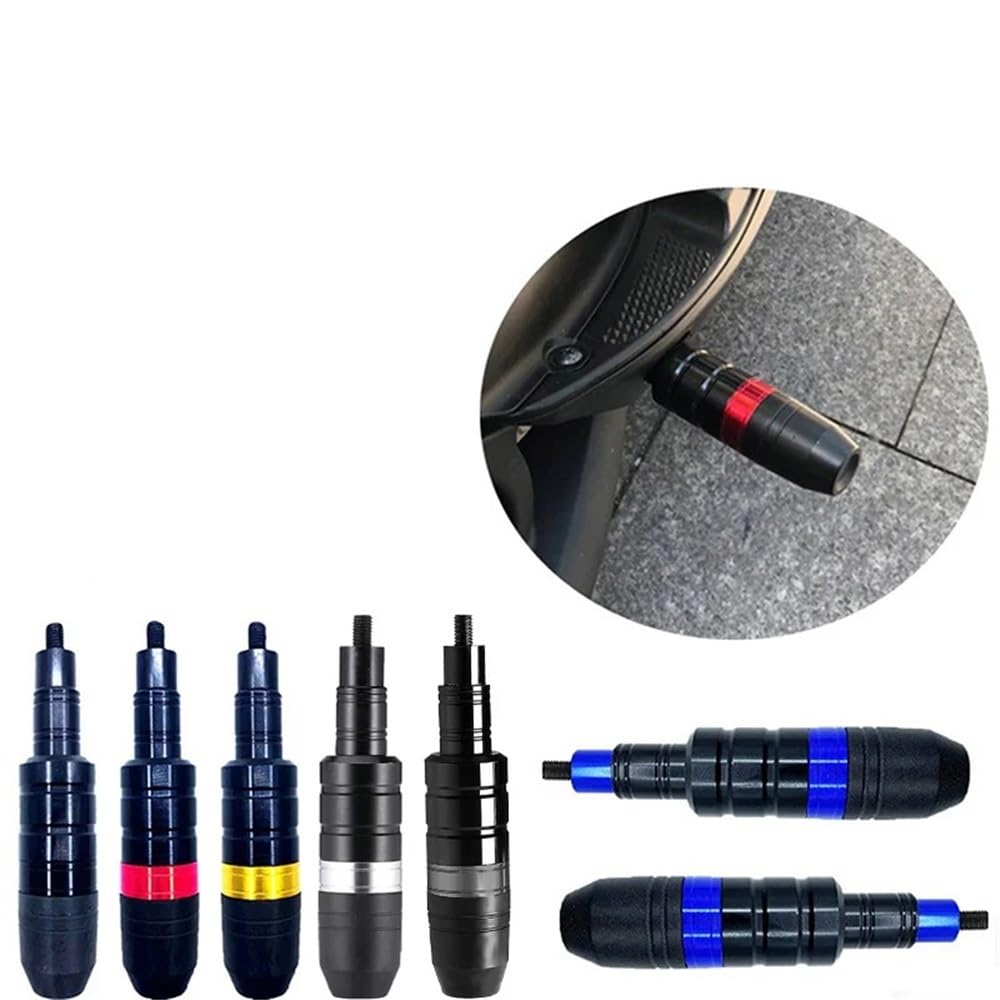 Para motocyklowych ram przesuwnych Anti Crash Pad ochrona przed upadkiem ochraniacz akcesoria motocyklowe uniwersalne pasuje do otworu gwintowanego 8 mm(Black)