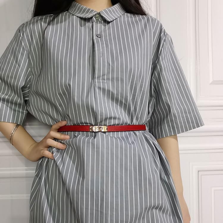Belt Women's Genuine Leather paired with Sweaters Dresses Waist up Decorations Suit Pants Thin Belt3