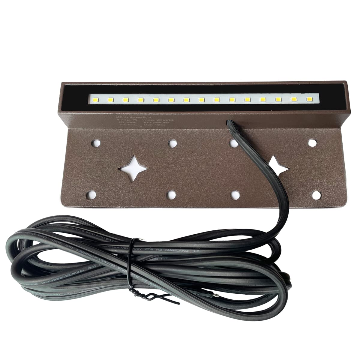 7 Inch 4W Retaining Wall Lights, LED Hardscape Lighting- 12V AC/DC Low Voltage Landscape Light, Hardscape Paver Light, IP65 Waterproof, Soft White 2700K for Deck, Pathway