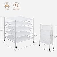 Vista 3 de STORAGE MANIAC Estante de secado de suéter, rejilla de secado de ropa de malla, estante de secado de ropa apilable, secadora plana para delicados