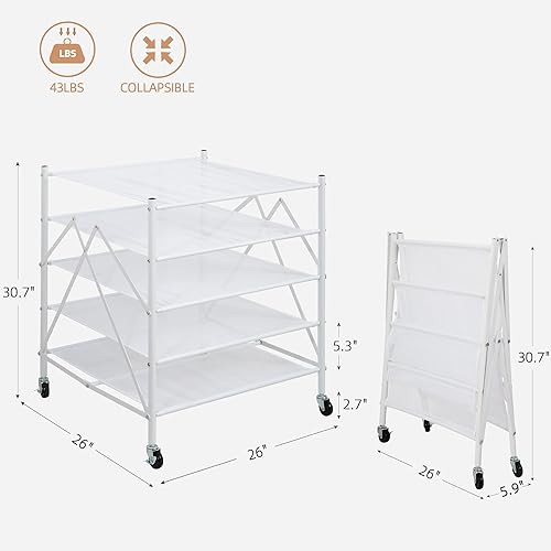 Miniatura 3 de STORAGE MANIAC Estante de secado de suéter, rejilla de secado de ropa de malla, estante de secado de ropa apilable, secadora plana para delicados,