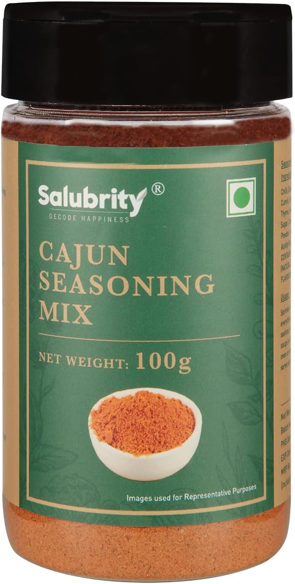 Salubrity Cajun Spice Seasoning, 100g