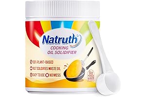 NATRUTH Cooking Oil Solidifying Powder, 100% Plant-Based, Turns 25 Cups of Liquid...
