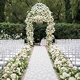 HEALON Thickened Aisle Runner for Wedding CeremonyFeet White Aisle Runner Walkway for Indoor Outdoor Wedding...