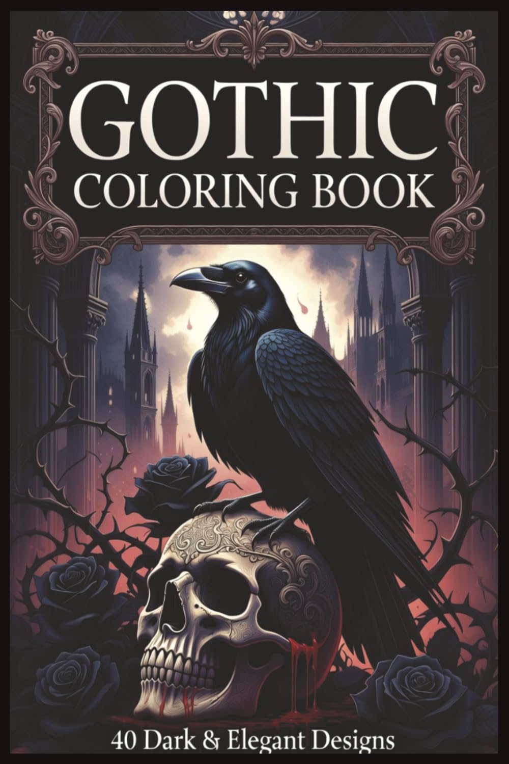 Gothic Coloring Book + short scary story!!: it'll scare you!!