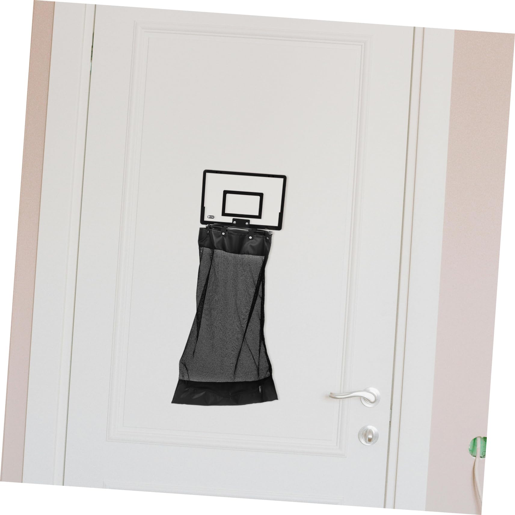 VALICLUD Cesto Portabiancheria Da Appendere Con Cerniera: Cesto Portabiancheria in Rete A Forma Di Canestro Da Basket Da Appendere Alla Porta - Organizer Salvaspazio Per Dormitorio