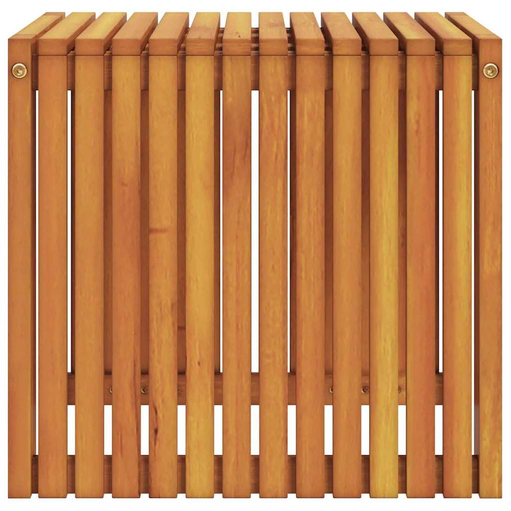vidaXL Tavolo laterale Olio Naturale 43 x 36 x 40 cm | Costruzione robusta per un uso duraturo, Legno massello di teak di alta qualità per resistere bene,