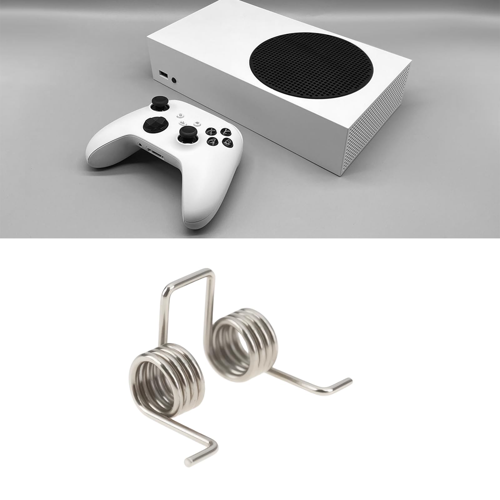 Briny River 2 zestawy sprężyn kontrolera spustu LT RT i metalowy pręt osi pinów kompatybilny z Xbox Series X/S