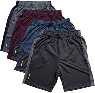 Genérico Kit 4 Shorts Masculino Dry Fit Academia Fitness Com Bolsos Malha Fria