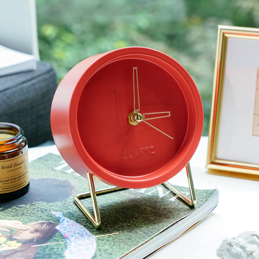 Amazon.co.jp: 目覚まし時計 赤い目覚まし時計、サイレントノンク