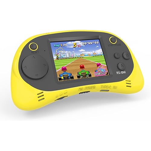 Handheld Games for Kids -16 Bit Retro Video Game with 220 HD Electronic Games - 2.5'' IPS Portable Travel Game Gifts for Boys Girls Ages 4-12 (Blue)
