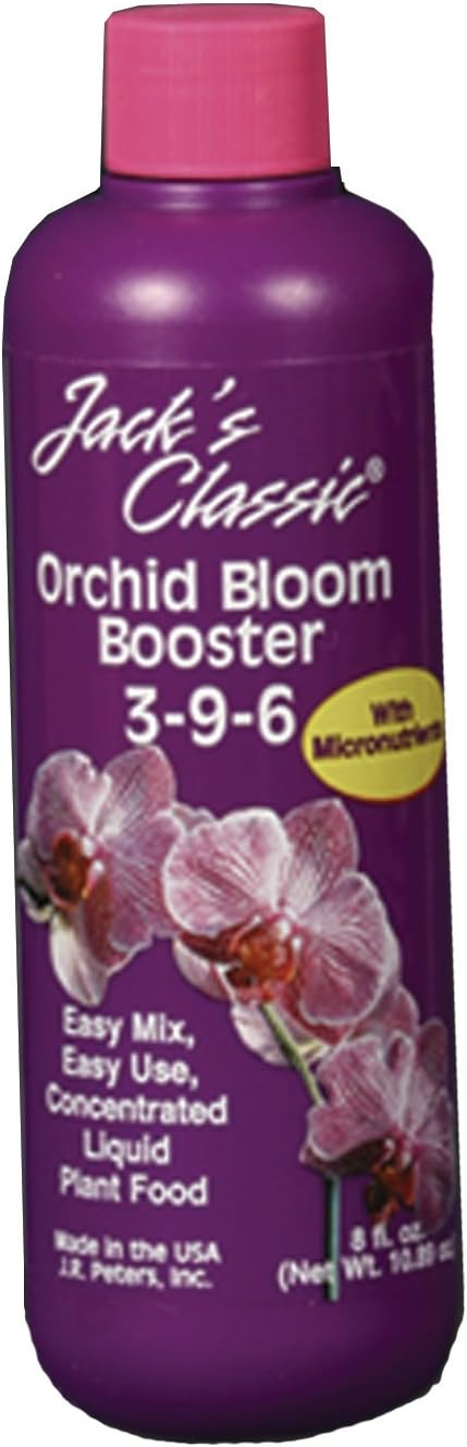 J. R. PETERS, INC., JACKS ORCHID BLOOM BOOSTER 8OZ, Part No. 207353 (Catalog Category: FERTILIZERS / GENERAL - HOMEOWNER)