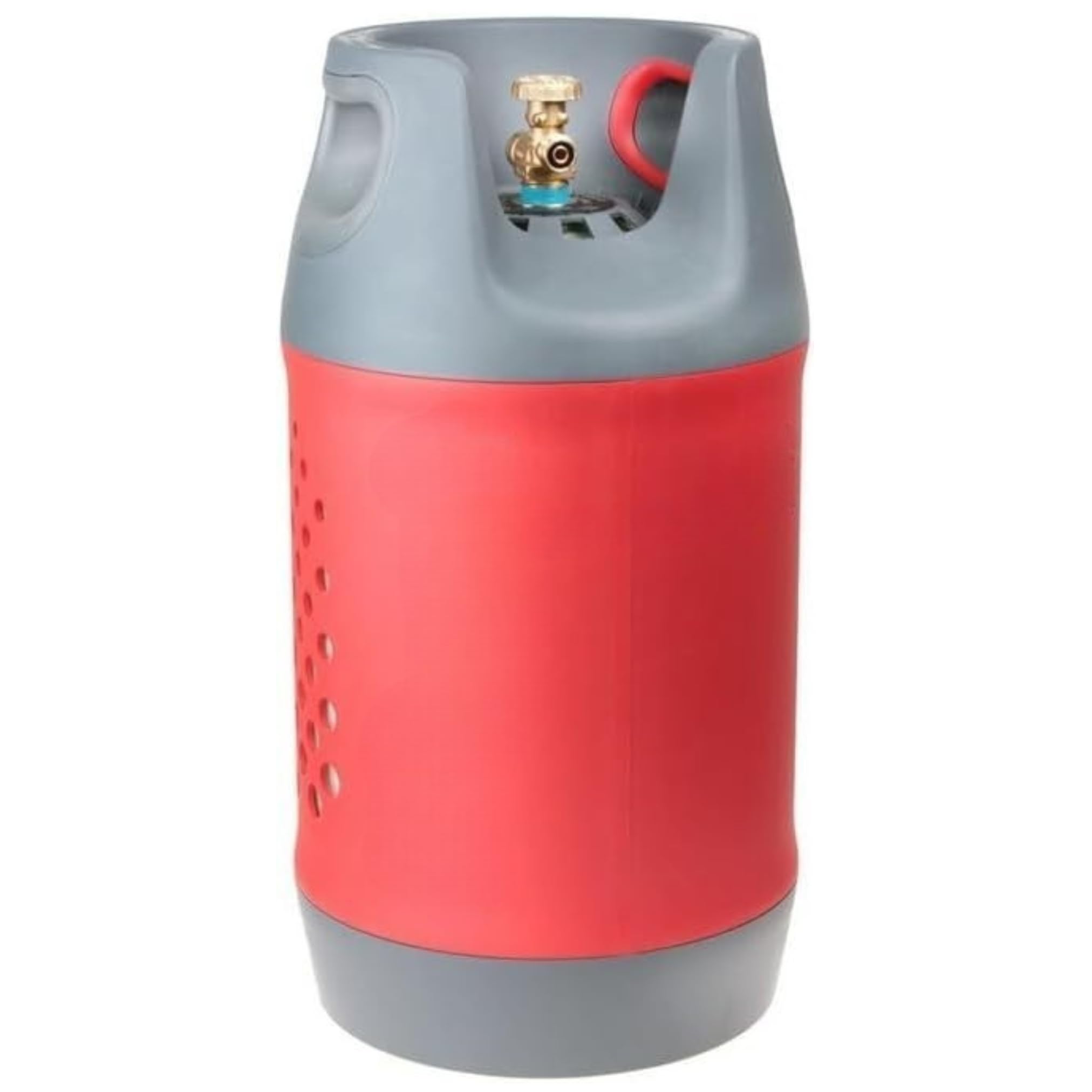 Bouteille de gaz rechargeable en composite de 24,5 litres avec valve OPD à 80% – 21,8 mm G12 (valve simple) – 5,5 kg (58 cm sur 31 cm de diamètre)