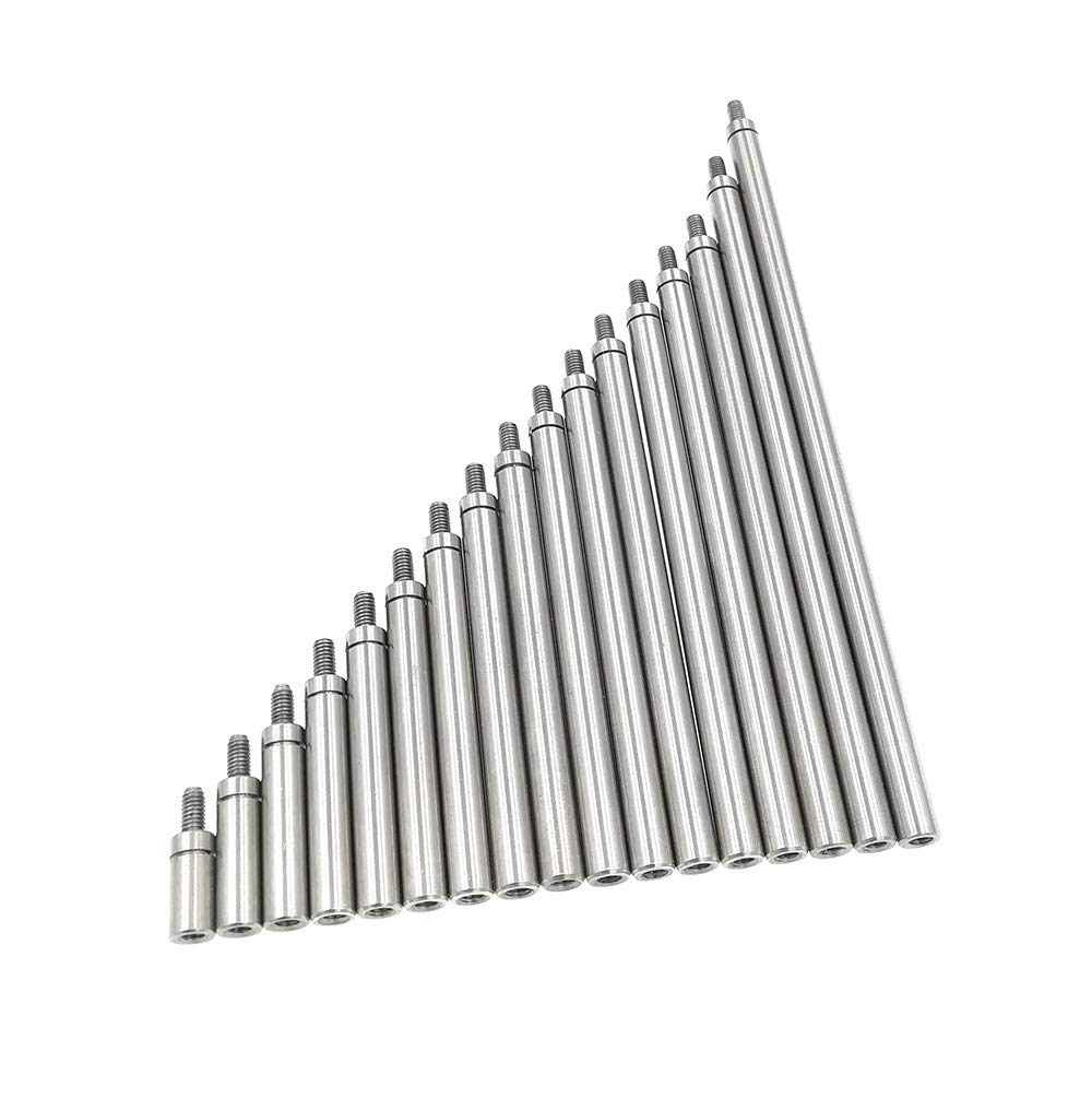 SUXING Vástago de extensión para indicador de cuadrante 4.5 mm de diámetro M2.5 Varilla de rosca (G SET)