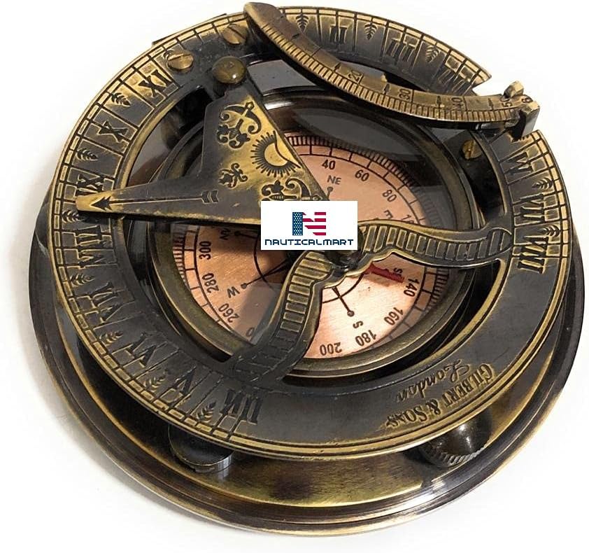 Sundial Compass Gilbert & Sons Vintage Marine Gift Item
