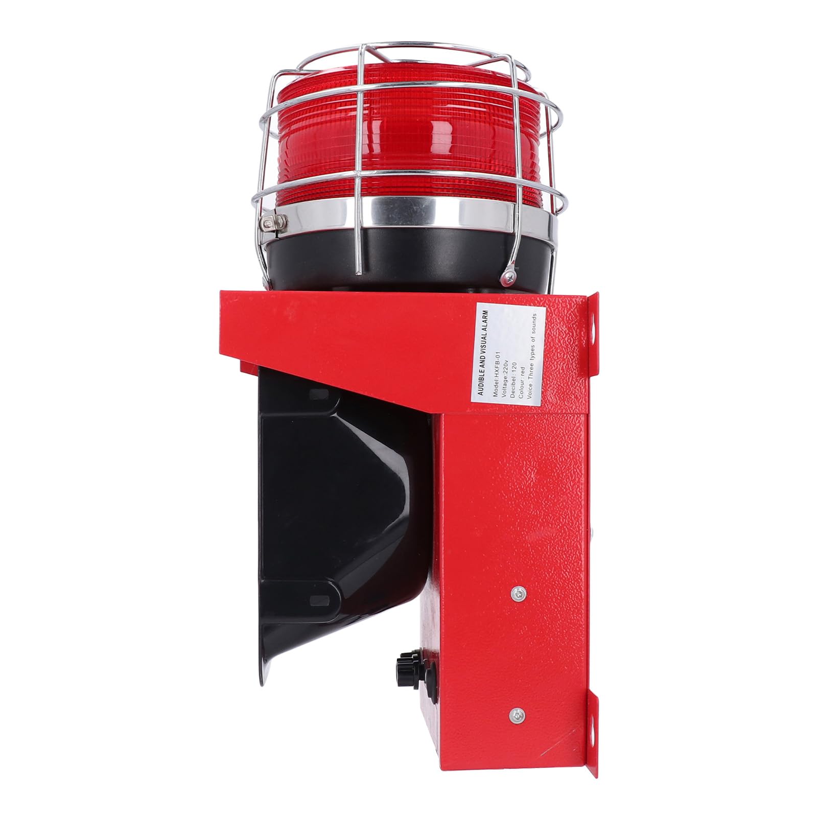 Industrie-Alarmsirene, 120 DB, 100 W, Horn, Stroboskop, Lautes Blinken, Alarmsirene, Wasserdicht, Außensirene, Sicherheitsalarmhorn, Innenwarnsirene für die Ha